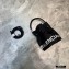 Balenciaga Wheel XXS Drawstring Bucket Bag Nylon Black