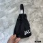 Balenciaga Wheel XXS Drawstring Bucket Bag Nylon Black