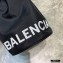 Balenciaga Wheel XS Drawstring Bucket Bag Nylon Black