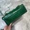 Balenciaga Classic City Mini Bag Crocodile Embossed Calfskin Green/Gold