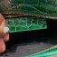 Balenciaga Classic City Mini Bag Crocodile Embossed Calfskin Green/Gold