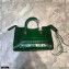Balenciaga Classic City Small Bag Crocodile Embossed Calfskin Green/Gold
