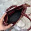 Balenciaga Classic City Mini Bag Crocodile Embossed Calfskin Burgundy/Gold