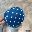 Balenciaga Wheel XS Drawstring Bucket Bag Nylon Polkadots Blue