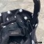 Balenciaga Wheel XXS Drawstring Bucket Bag Nylon Polkadots Black