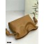 Loewe Mini Flamenco Clutch Bag in Nappa Calfskin Brown