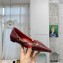 Valentino Chain Detail Ballerina Flats Burgundy 2021