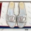 Valentino VLogo Signature Slide Sandals Silver/Crystals 2021