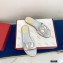 Valentino VLogo Signature Slide Sandals Silver/Crystals 2021