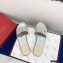 Valentino VLogo Signature Slide Sandals Silver/Crystals 2021