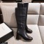 Gucci Leather Knee-high Boot with Horsebit 643889 Black 2021