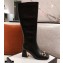Gucci Leather Knee-high Boot with Horsebit 643889 Black 2021