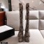 Gucci Leather Knee-high Boot with Horsebit 643889 Snake Print 2021