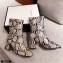 Gucci Leather Ankle Boot with Horsebit 643893 Snake Print 2021
