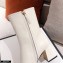 Gucci Leather Ankle Boot with Horsebit 643893 White 2021