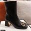 Gucci Leather Ankle Boot with Horsebit 643893 Black 2021