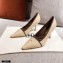 Chanel CC Logo Pumps Beige 2021