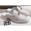 Chanel Quilting Boy Mules White 2021