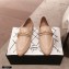 Chanel CC Logo and Chain Loafers Beige 2021