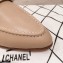 Chanel CC Logo and Chain Loafers Beige 2021