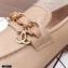 Chanel CC Logo and Chain Loafers Beige 2021