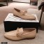 Chanel CC Logo and Chain Loafers Beige 2021