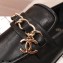 Chanel CC Logo and Chain Loafers Black 2021