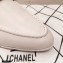 Chanel CC Logo and Chain Loafers White 2021