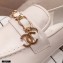 Chanel CC Logo and Chain Loafers White 2021