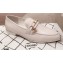 Chanel CC Logo and Chain Loafers White 2021