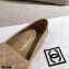 Chanel CC Logo and Quilting Flap Loafers Beige 2021