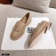 Chanel CC Logo and Quilting Flap Loafers Beige 2021