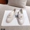 Chanel CC Logo and Quilting Flap Loafers White 2021