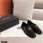 Chanel CC Logo and Quilting Flap Loafers Patent Black 2021