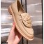 Chanel CC Logo and Quilting Flap Loafers Beige 2021