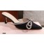 Mach & Mach Heel 6.5cm Double Bow Mules Glitter Black 2021