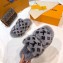 Louis Vuitton Mink Fur Bom Dia Flat Mules Gray 2021