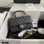 Chanel Small Classic Flap Bag with Top Handle AS2431 Black 2021