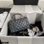 Chanel Small Classic Flap Bag with Top Handle AS2431 Dark Gray 2021