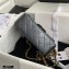 Chanel Small Classic Flap Bag with Top Handle AS2431 Dark Gray 2021