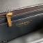 Chanel Small Classic Flap Bag with Top Handle AS2431 Dark Gray 2021