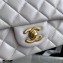 Chanel Small Classic Flap Bag with Top Handle AS2431 White 2021