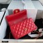 Chanel Small Classic Flap Bag with Top Handle AS2431 Red 2021