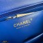 Chanel Small Classic Flap Bag with Top Handle AS2431 Blue 2021
