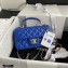 Chanel Small Classic Flap Bag with Top Handle AS2431 Blue 2021