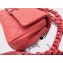 Chanel Grained Calfskin My Everything Small Flap Bag AS2302 Red 2021