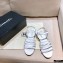 Chanel Lambskin CC Logo Sandals G36958 White 2021