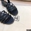 Chanel Lambskin CC Logo Sandals G36958 Black 2021
