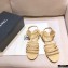Chanel Lambskin CC Logo Sandals G36958 Beige 2021