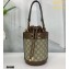 Gucci Horsebit 1955 Small Bucket Bag 637115 GG Supreme Canvas 2021